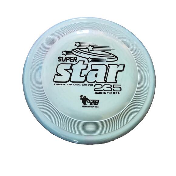 Hero Super Hero 235 Puncture Resistant Dog Frisbee Full Size Dog Disc USA Made - Picture 1 of 3